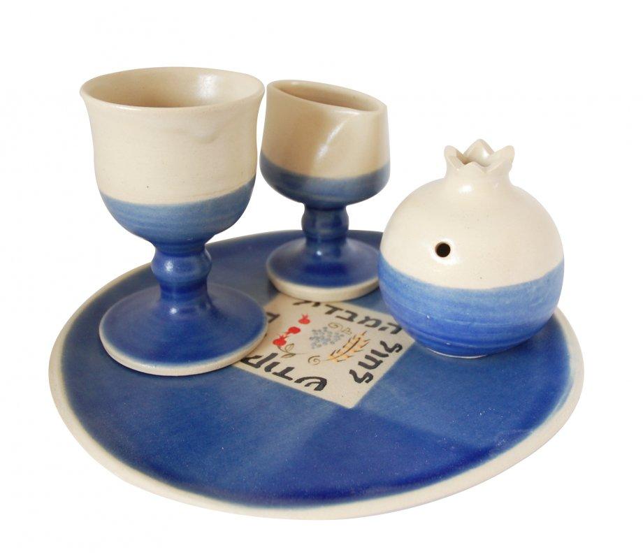 Stunning Ceramic Havdalah Set